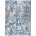 Safavieh 8 x 10 ft. Aston 700 Rectanglar Modern Contemporary Rug Navy & Grey ASN710N-8